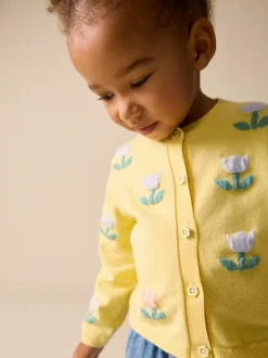 Next Cardigan (3mths-10yrs) Yellow Tulip Best