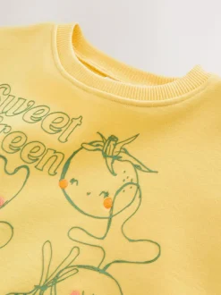 Next Yellow Vegetables Crew Neck Sweatshirt (3mths-7yrs) Discount