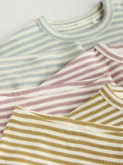 Next Yellow/Pink/Blue Baby Jersey Tops and Leggings Set 6 Piece (0mths-2yrs) Discount