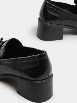 Yours Curve Extra Wide Fit Extra Wide Fit Heeled Tassel Loafers Black Discount