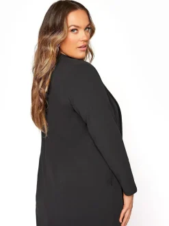Yours Curve Black Limited Blazer Online