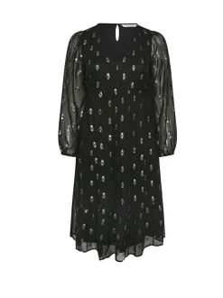 Yours Curve Black London Sequin Boho Smock Dress Online