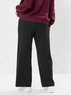 Yours Curve Wide Leg Leggings Black Discount