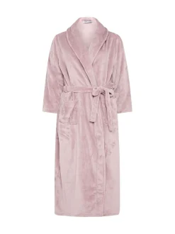 Yours Curve Super Luxe Shawl Maxi Robe Pink Discount
