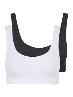 Yours Curve White Padded Seamfree Bra 2 Pack Sale